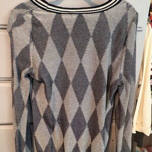 Tommy Hilfiger Black and White Knit Sweater